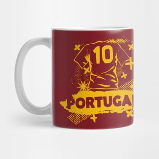 Vintage Portuguese Football // Retro Grunge Portugal Soccer Mug